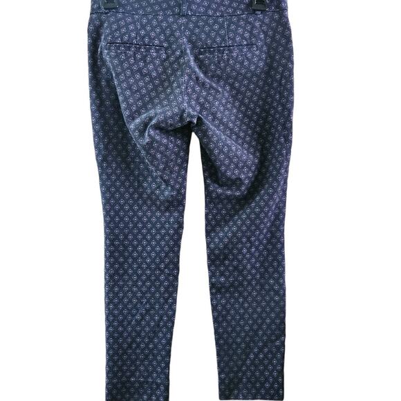 Banana Republic Navy Print Dress Pants Size 0 - Picture 2 of 4